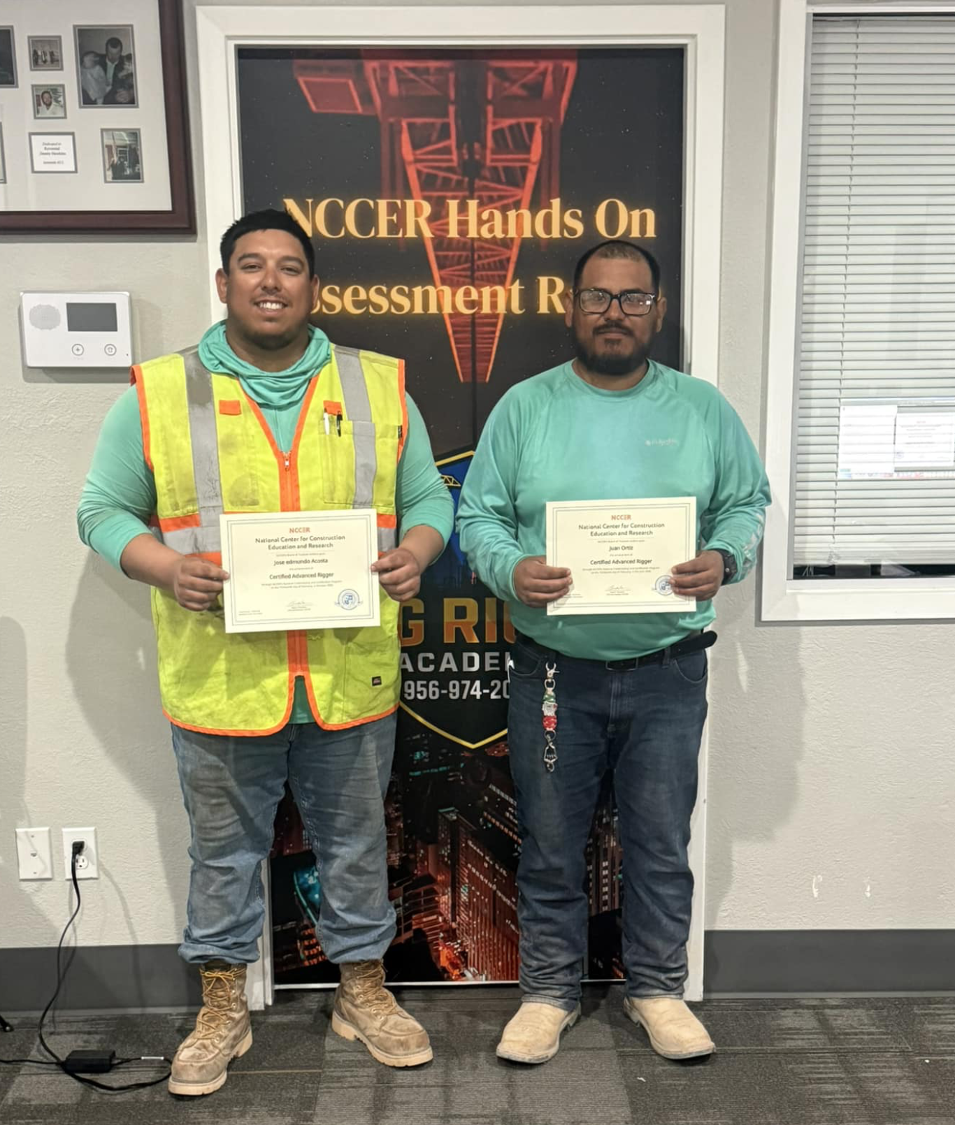 Estudiante de seguridad en Rig Right Texas