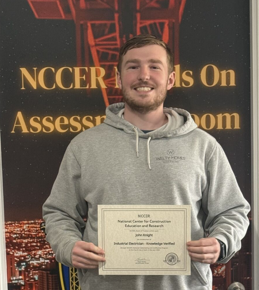Maximus Knight, NCCER instructor at Rig Right Texas